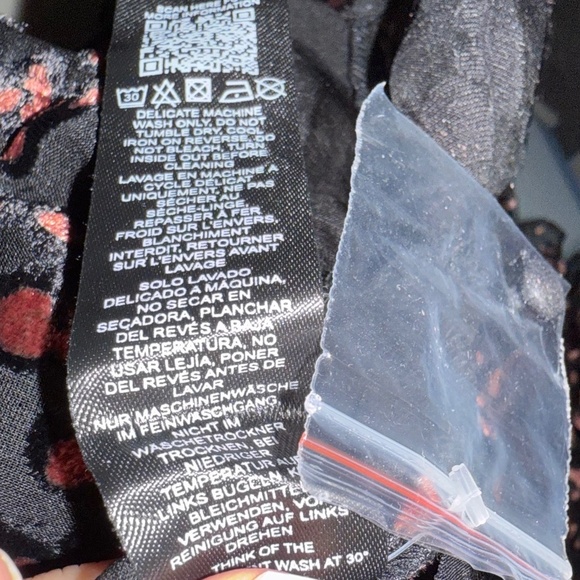 NWOT‎ ASOS Design Ruffle Wrap Leopard Burnout Velvet Mini Dress Backless Size 10 - Picture 15 of 16